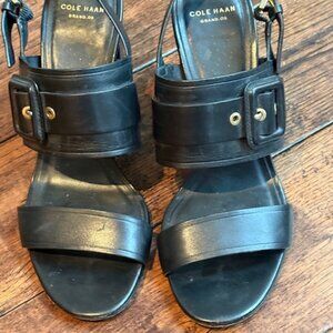 Cole Haan Amavia Leather Heeled Sandals